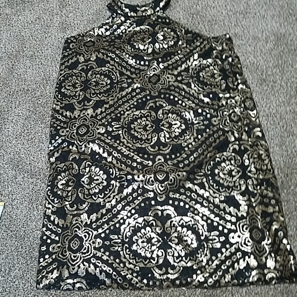 Sequined cocktail dress